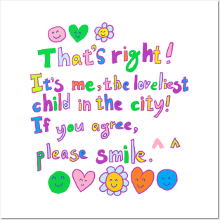 the loveliest child in the city Posters and Art